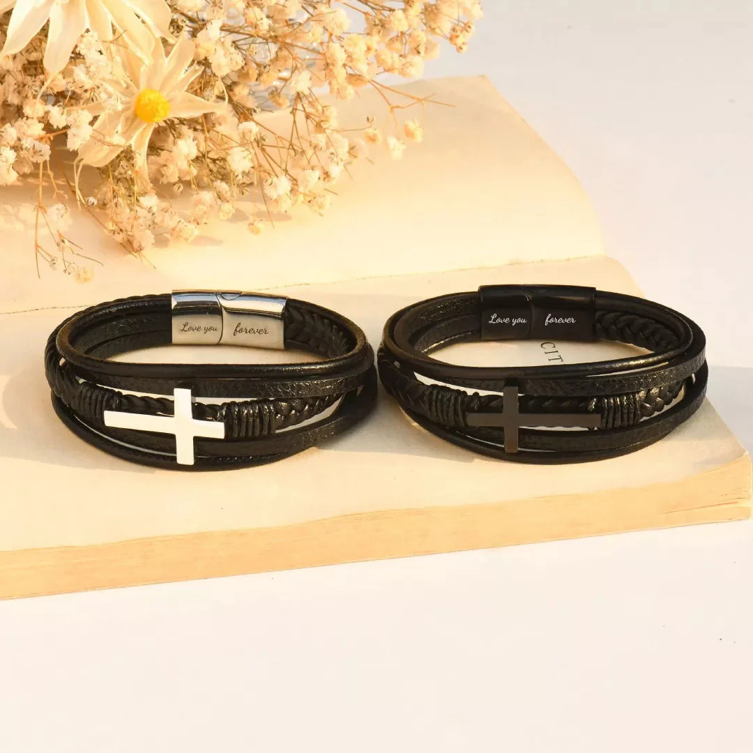 Cross bracelet - To my beloved Son - Image 4