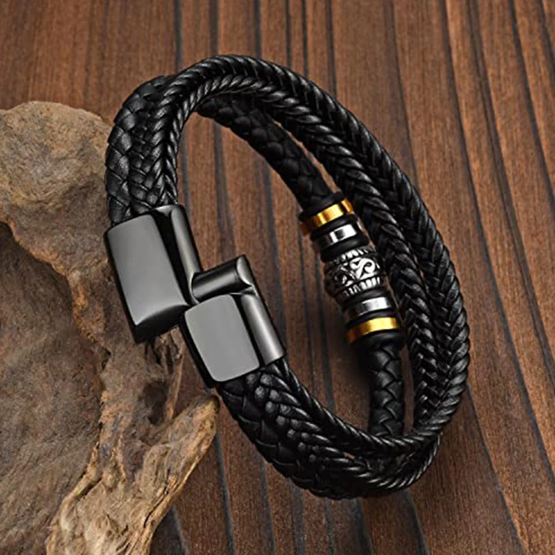 Leather Bracelet - I love you “To my Son” - Image 5