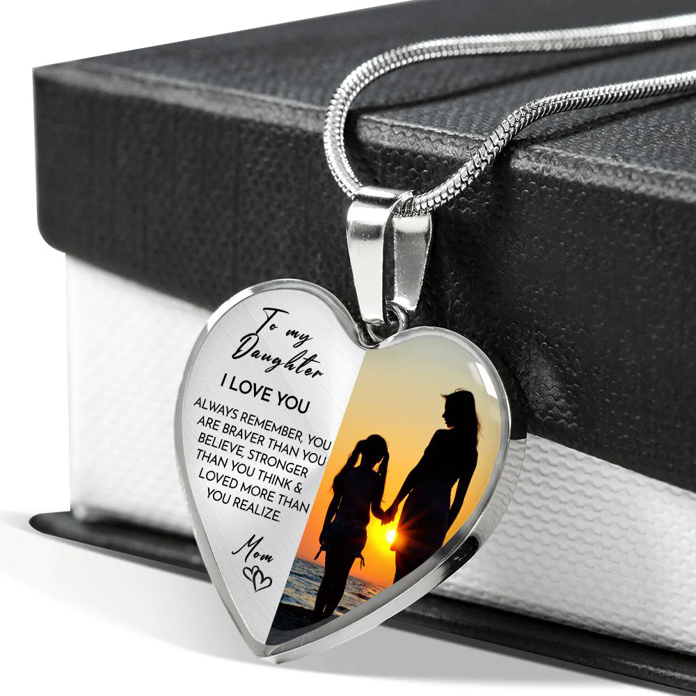 Heart necklace - To my daughter from Mom - Image 5