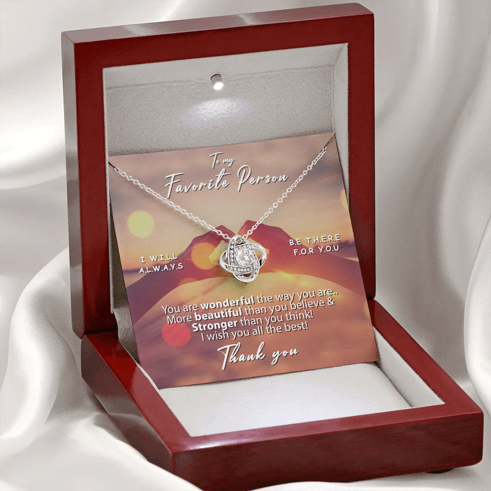 Sterling Silver Necklace - To my favorite Person - Image 10