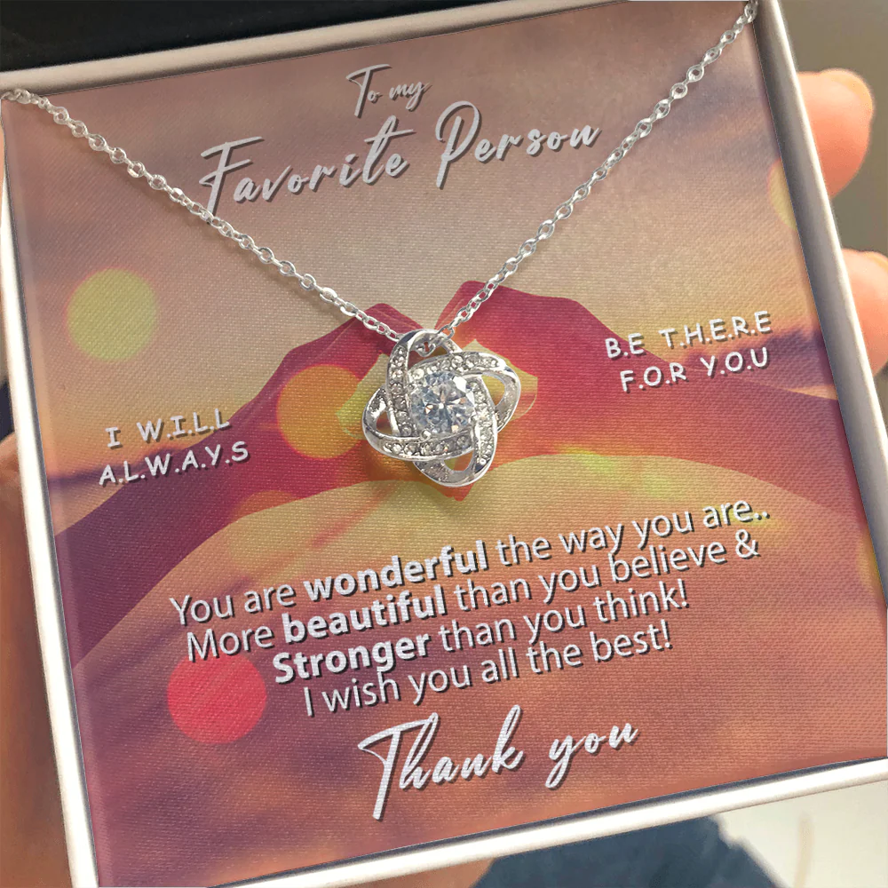 Sterling Silver Necklace - To my favorite Person - Image 12