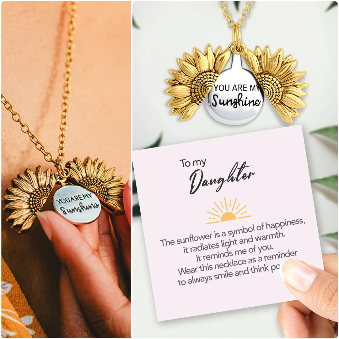 Sunflower necklace - You are my sunshine - Image 4