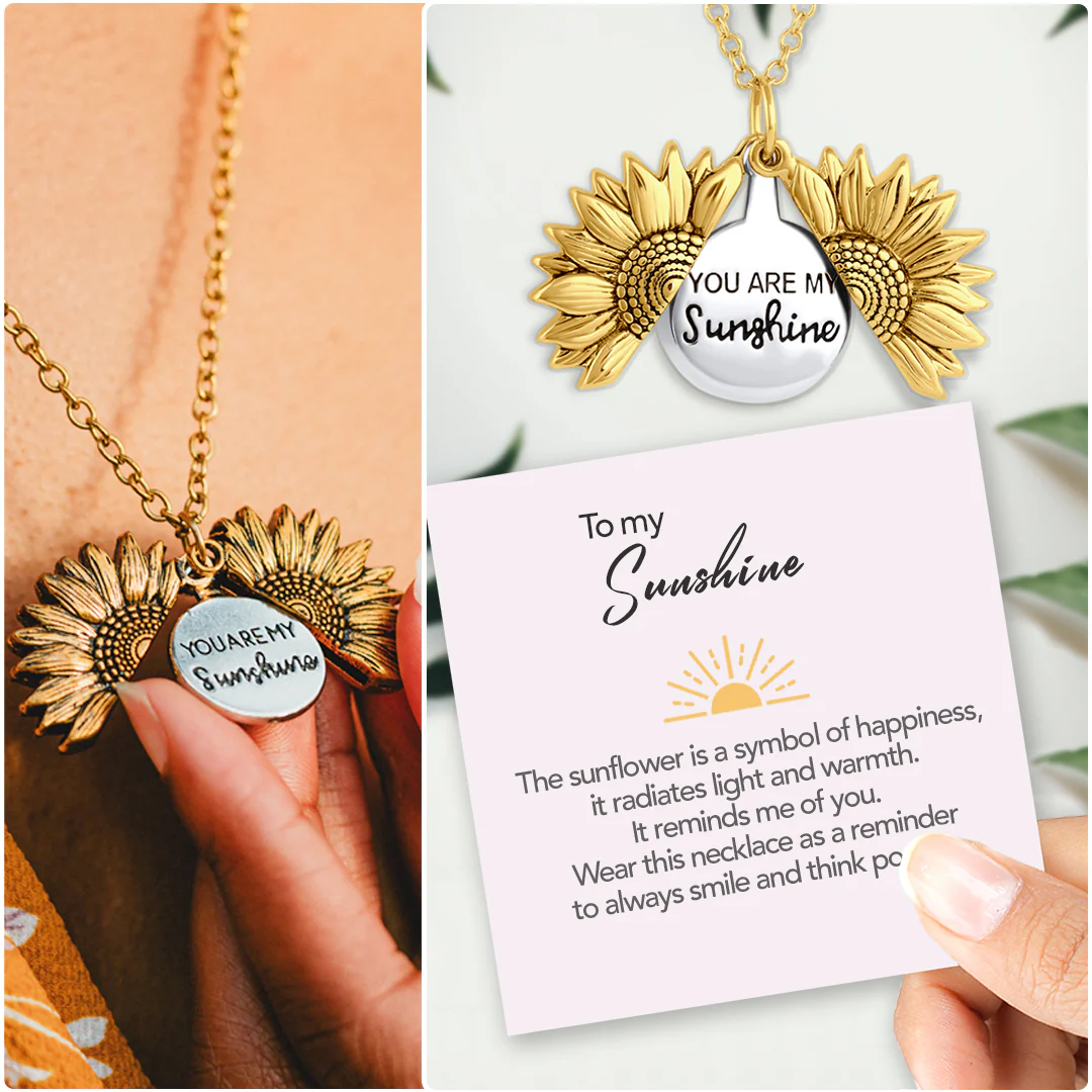Sunflower necklace - You are my sunshine - Image 5