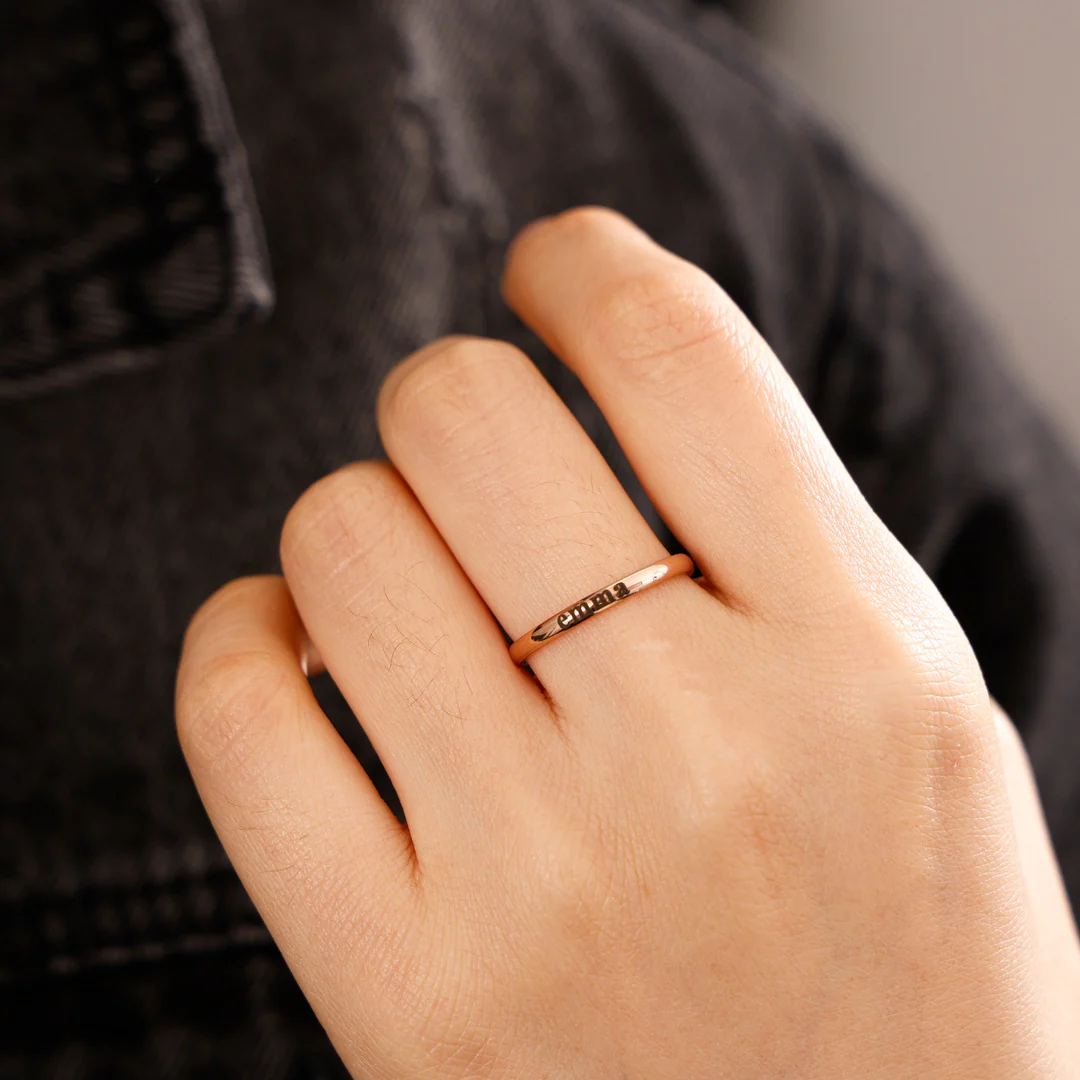 Stackable Ring - With Personalized Name - Image 2