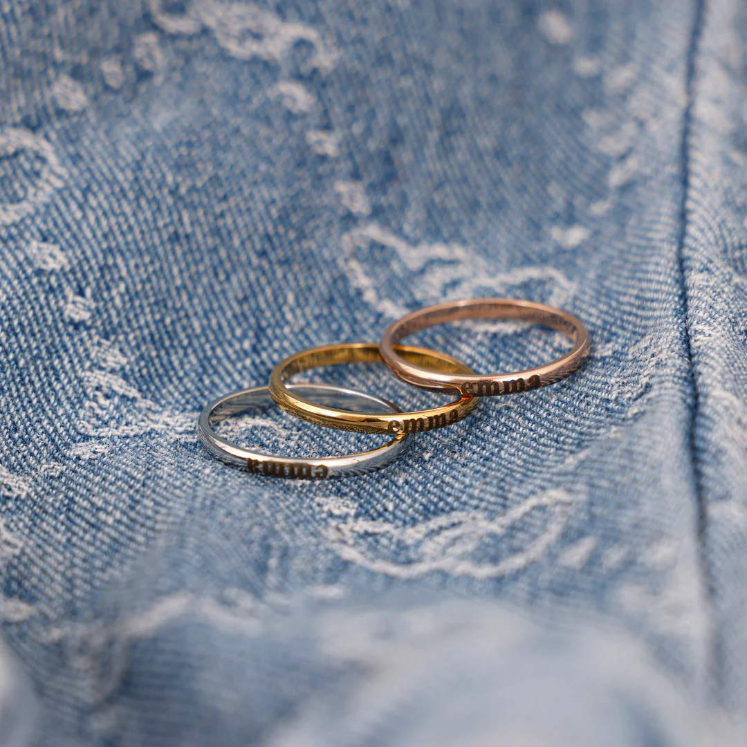 Stackable Ring - With Personalized Name - Image 6