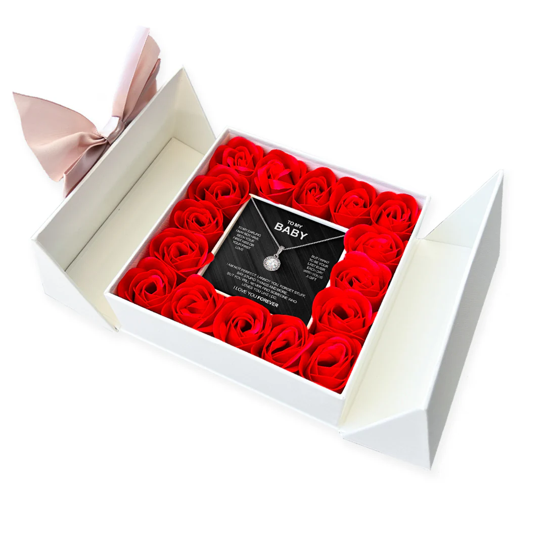 Sterling Silver Necklace - Luxury Rose Box - To My Baby - Image 9