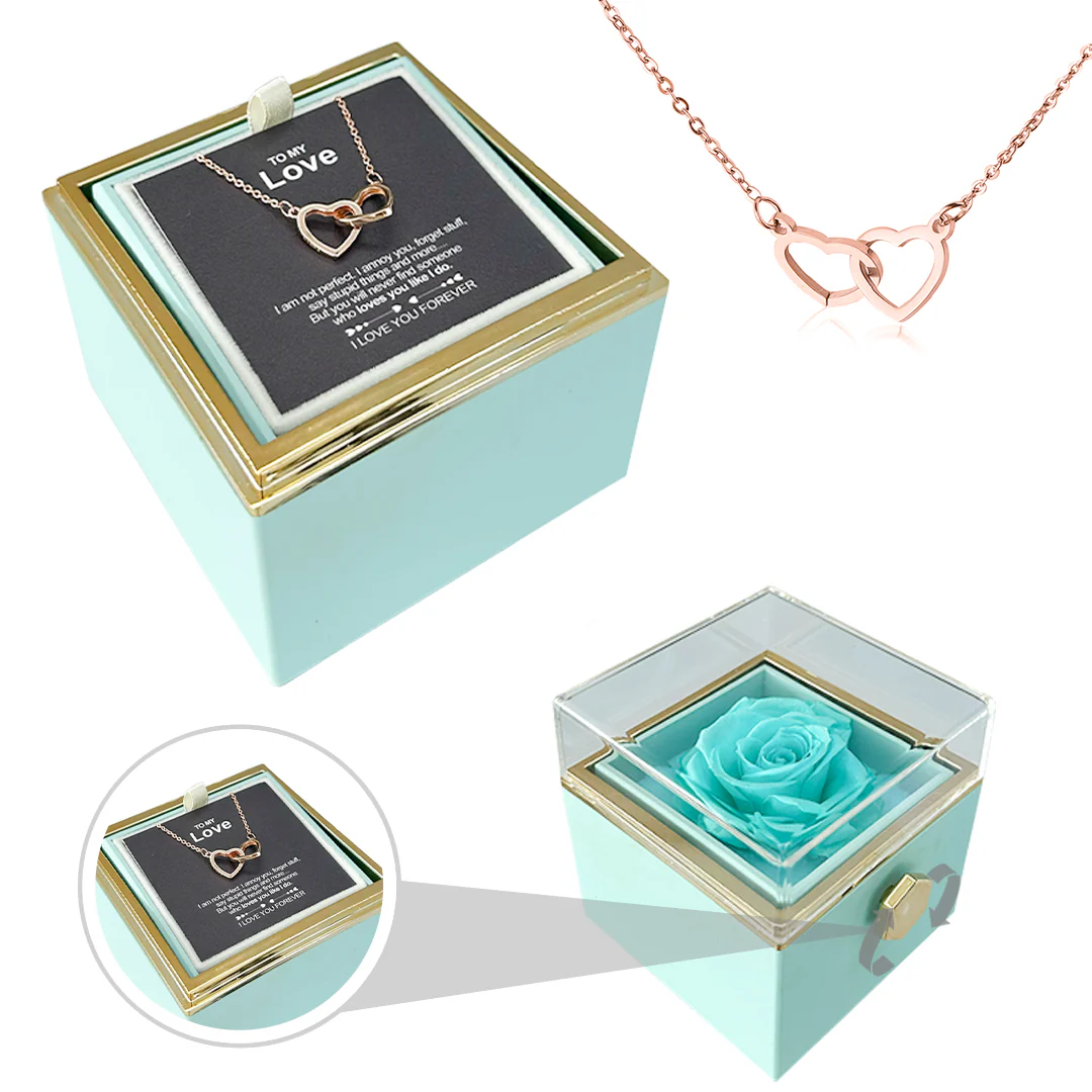 Engraved Necklace - With Real Rose - To My Love - Image 12