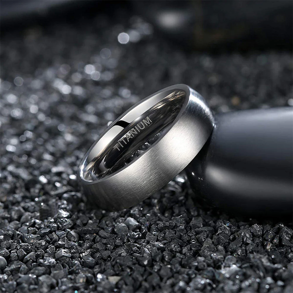 Titanium ring - brushed - Image 3