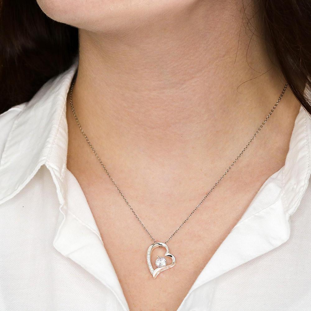 Sterling Silver - Heart Necklace - To my Daughter - Image 3