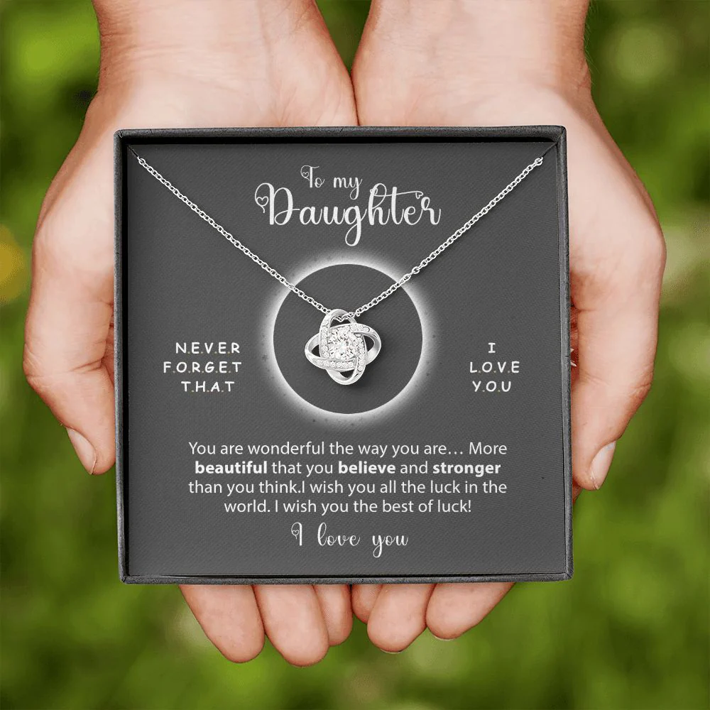 Sterling Silver Necklace - Daughter, I love you - Image 5