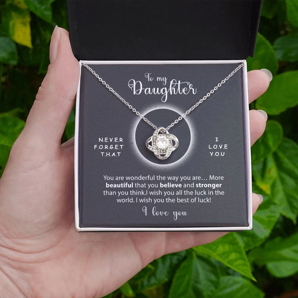 Sterling Silver Necklace - Daughter, I love you - Image 6