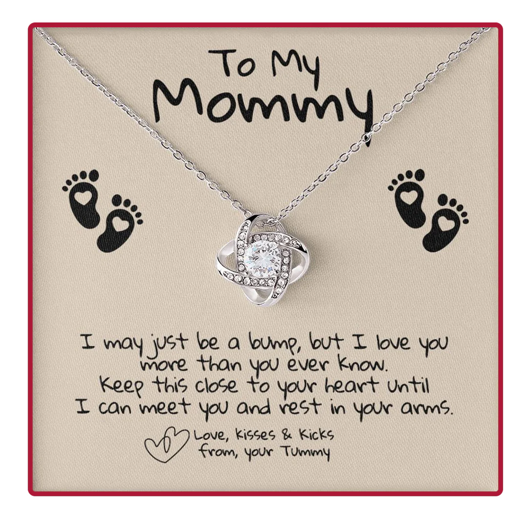 Sterling Silver Necklace - With Real Rose - To my Mommy - Image 5