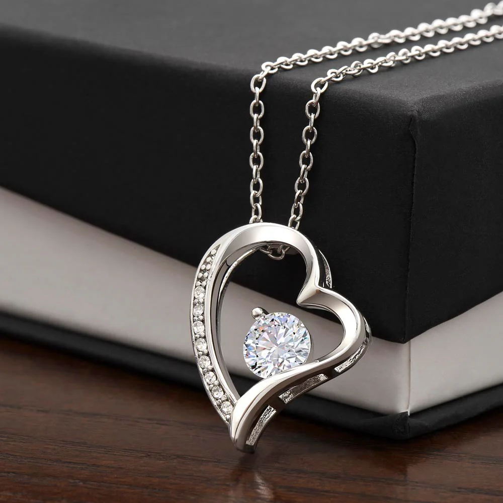 Sterling Silver Heart Necklace - To my Love - Image 7