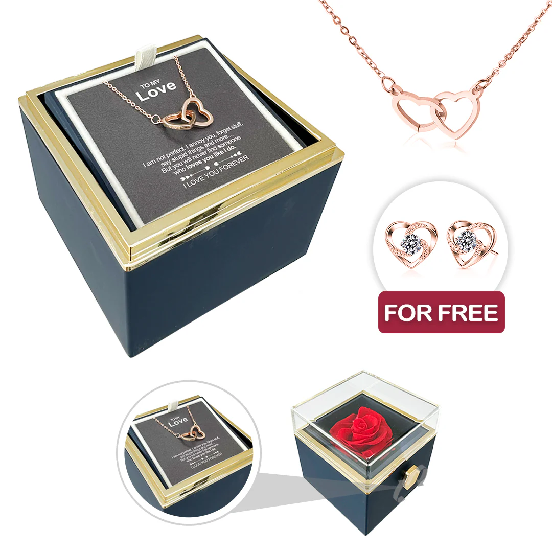 Engraved Necklace - With Real Rose + FREE EARRINGS - Image 14