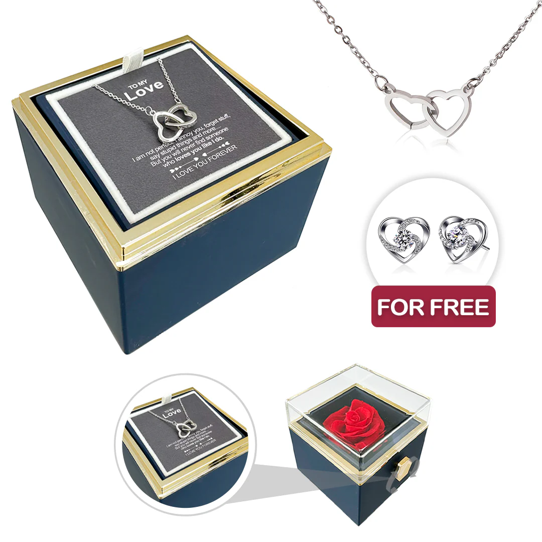Engraved Necklace - With Real Rose + FREE EARRINGS - Image 15