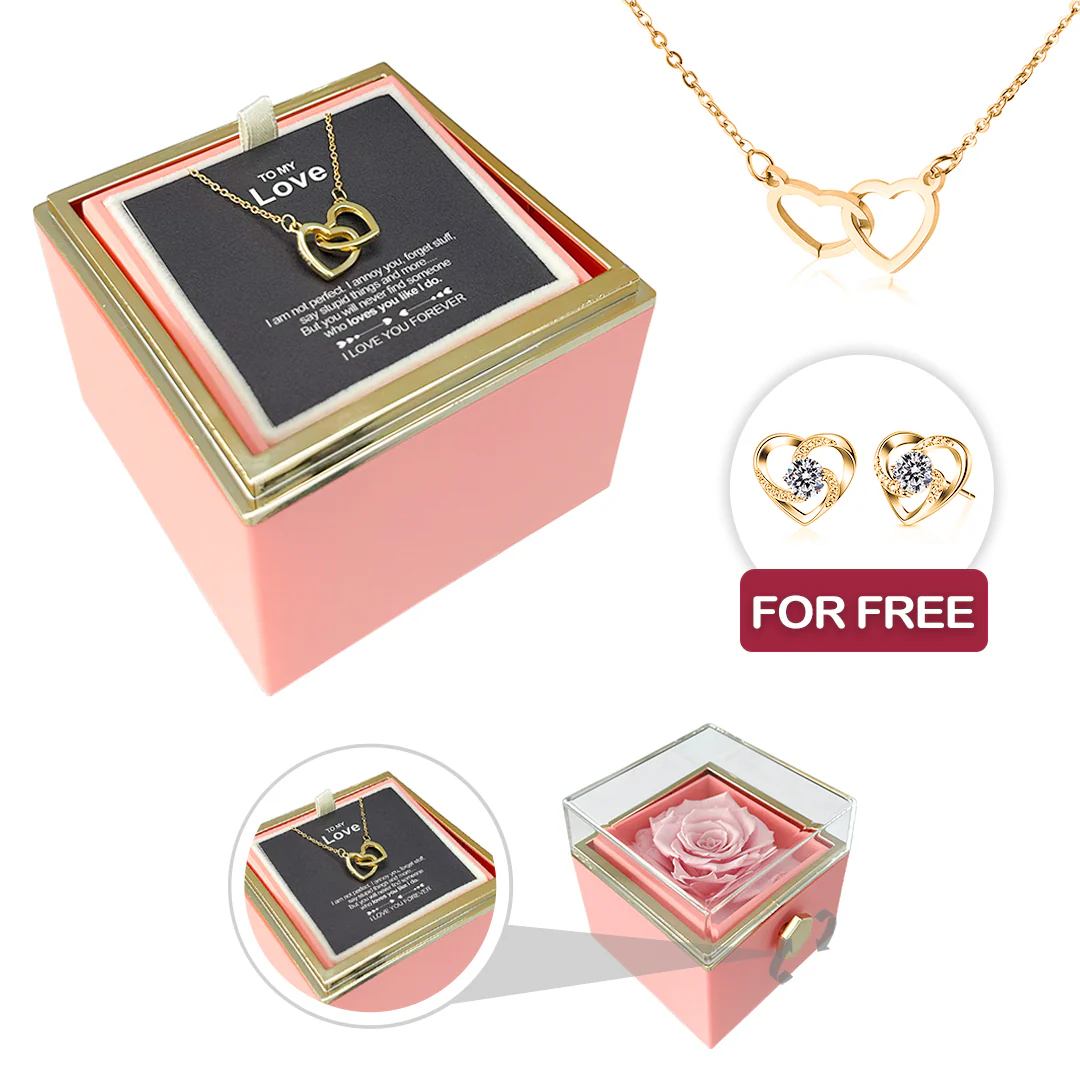 Engraved Necklace - With Real Rose + FREE EARRINGS - Image 16