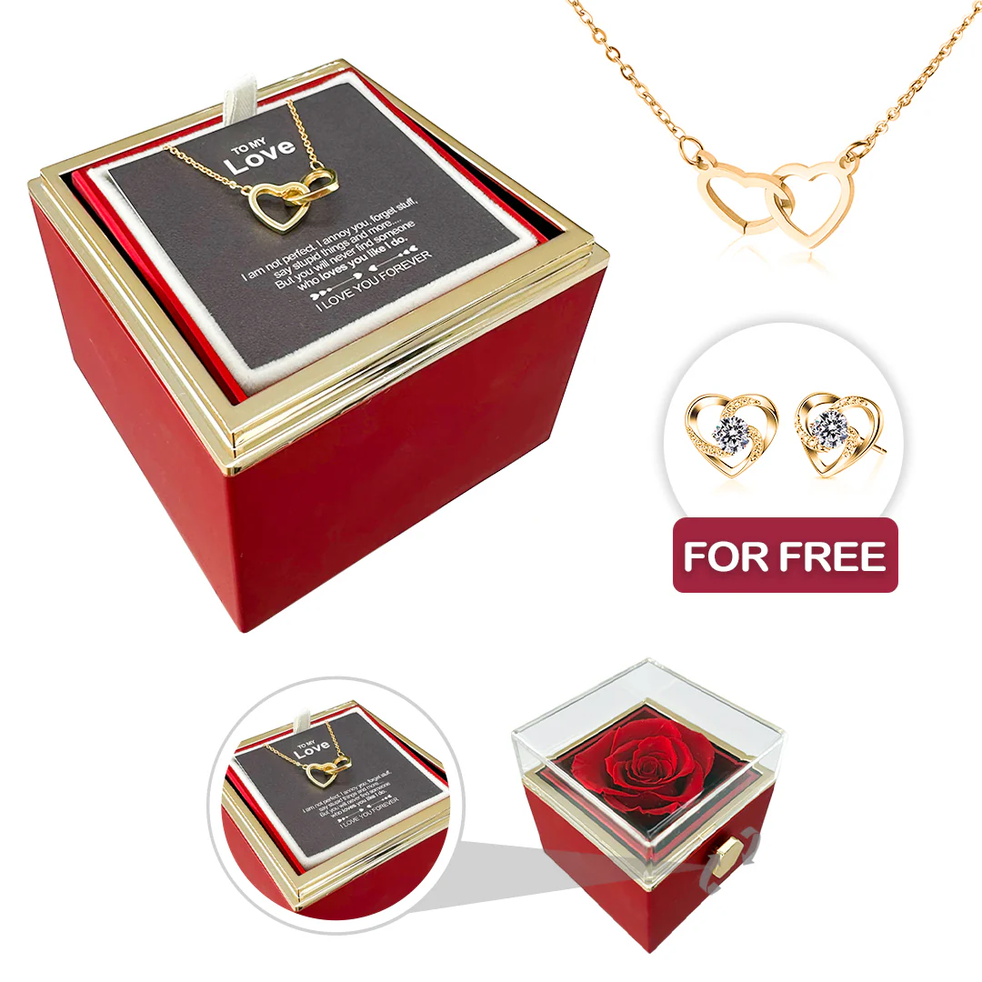 Engraved Necklace - With Real Rose + FREE EARRINGS - Image 19