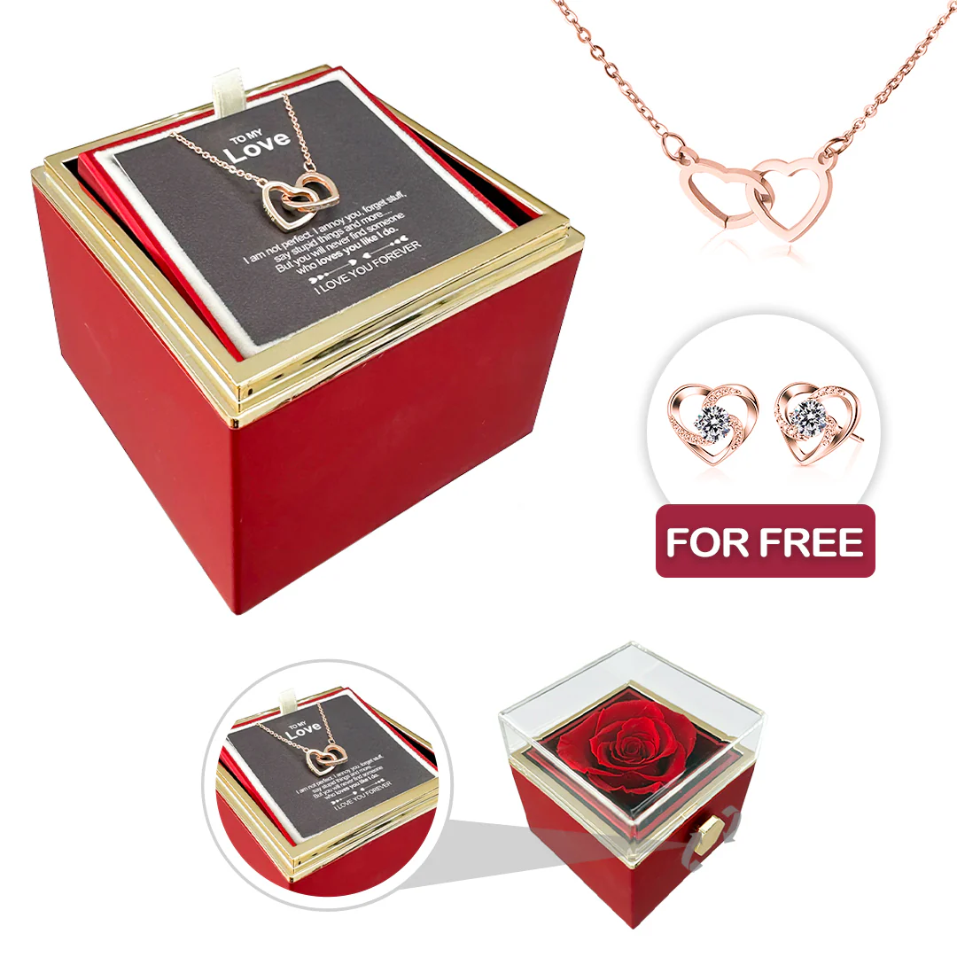 Engraved Necklace - With Real Rose + FREE EARRINGS - Image 20