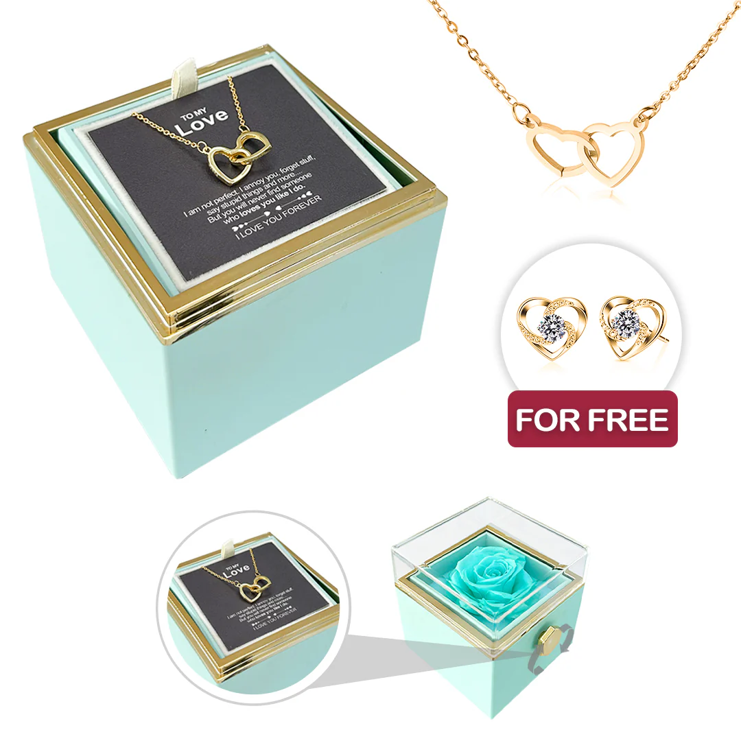 Engraved Necklace - With Real Rose + FREE EARRINGS - Image 21