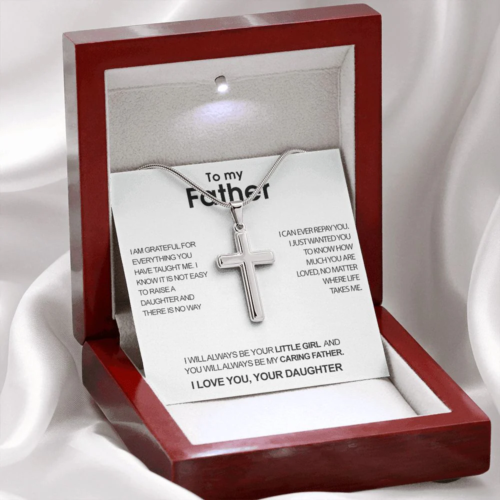 Luxury cross necklace - To my Father