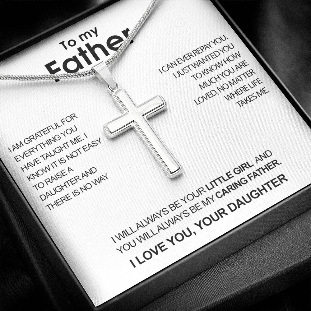 Luxury cross necklace - To my Father - Image 2
