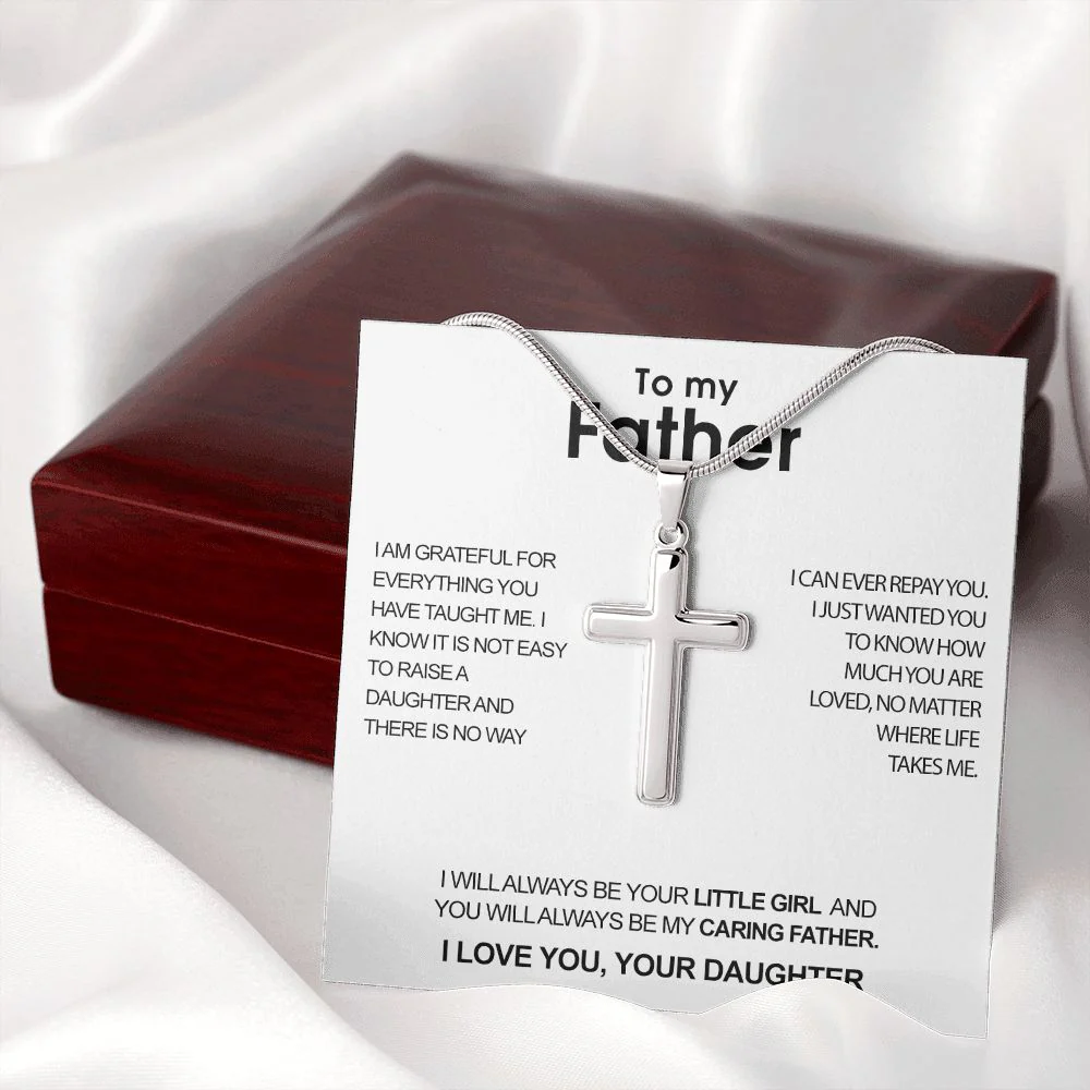 Luxury cross necklace - To my Father - Image 4