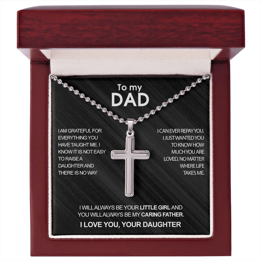 Luxury cross necklace - To my Dad - Image 3