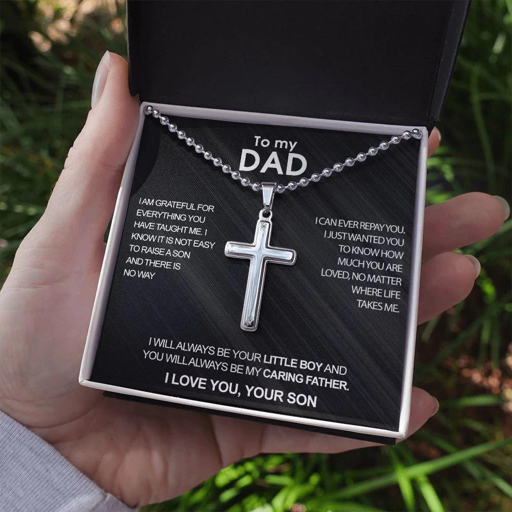 Luxury cross necklace - To my Dad - Image 6