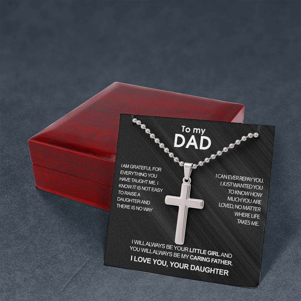 Luxury cross necklace - To my Dad - Image 7