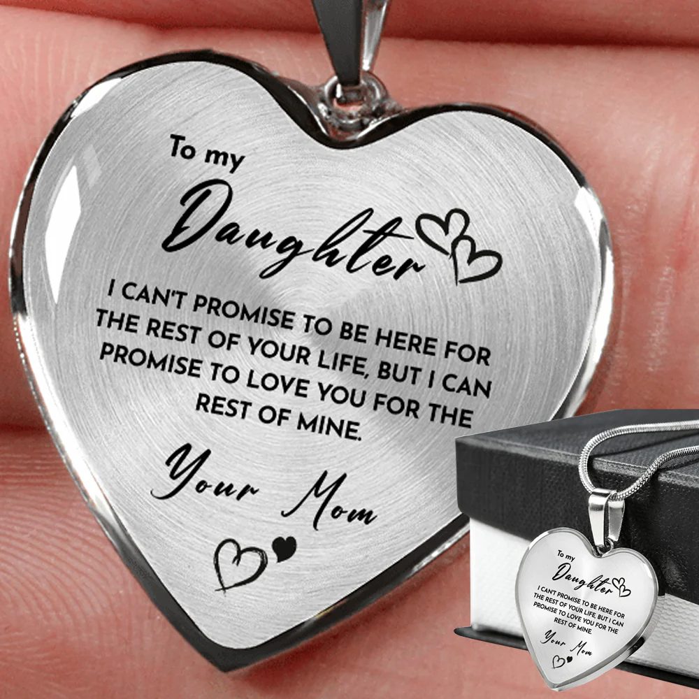 Heart necklace - To my Daughter from Mom - Image 3