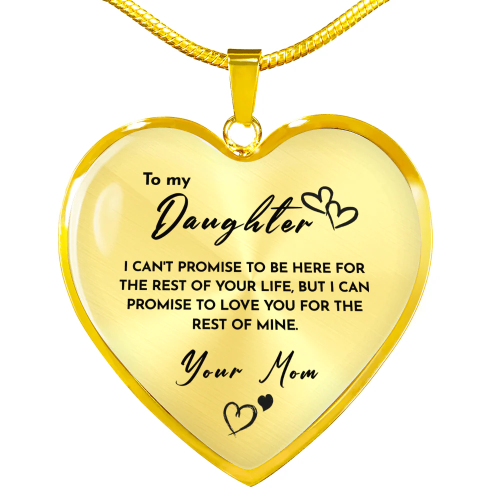 Heart necklace - To my Daughter from Mom - Image 4