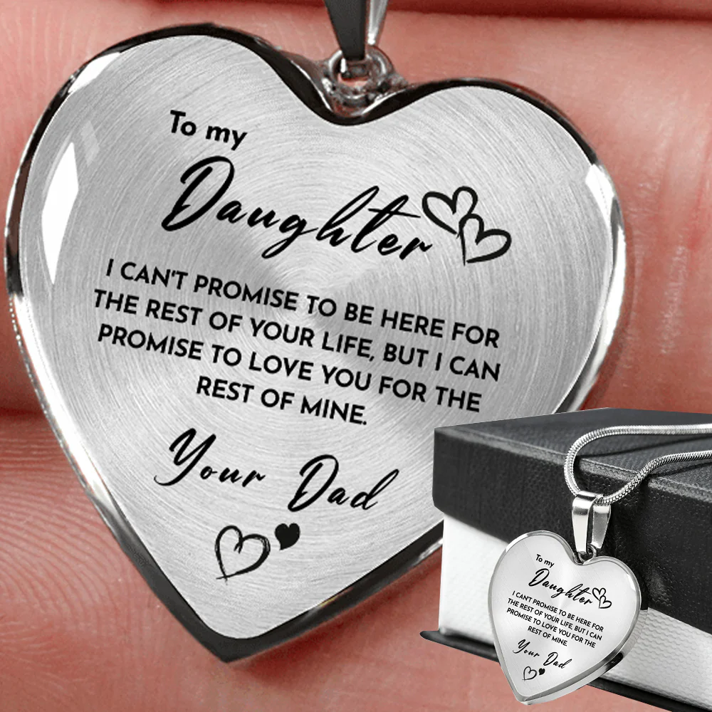Heart necklace - To my Daughter from Dad - Image 2