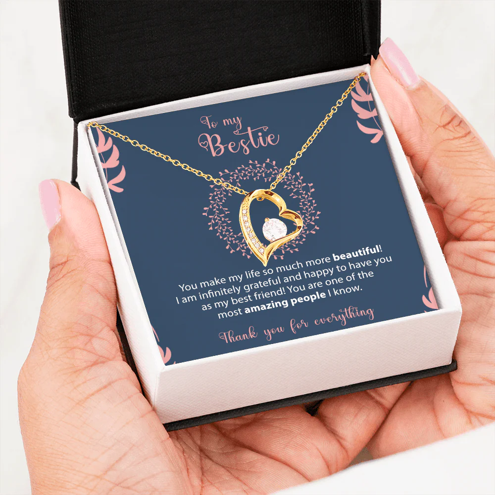 Sterling Silver Necklace - To my Bestie - Image 4
