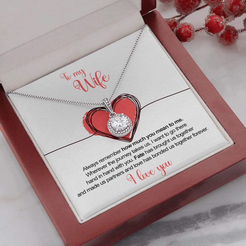 Sterling Silver Necklace - To my Wife - Image 2
