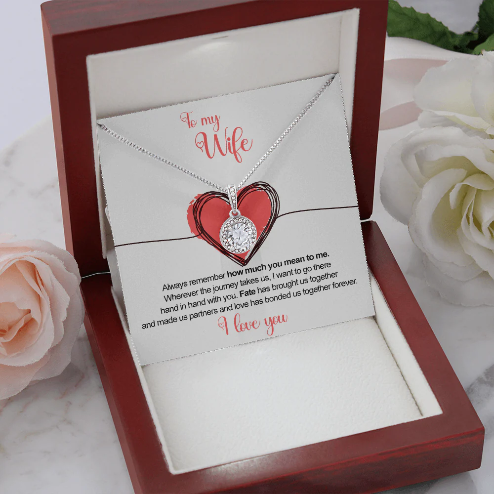 Sterling Silver Necklace - To my Wife - Image 3