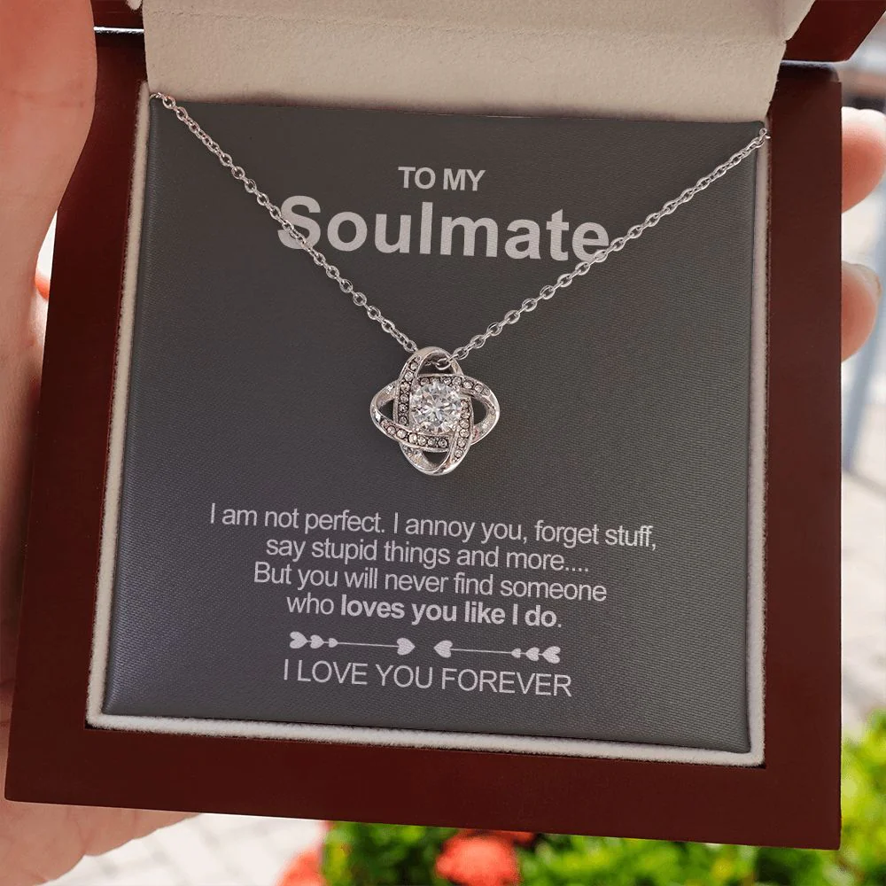 Sterling Silver Necklace - To my Soulmate - Image 3