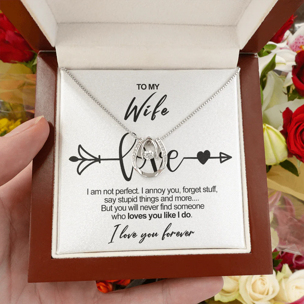 Sterling Silver Necklace  - To my beautiful Wife - Image 3
