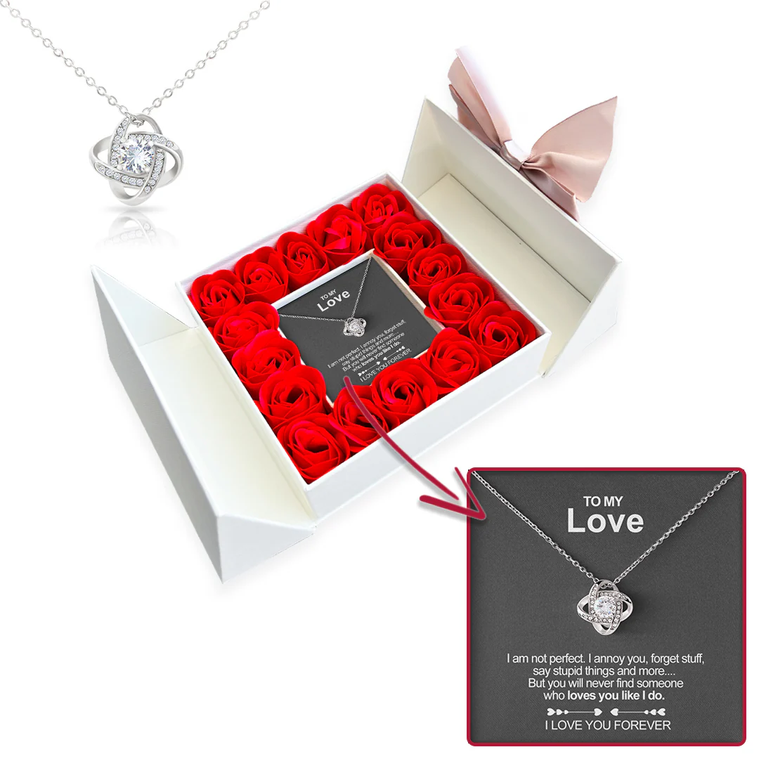 Sterling Silver Necklace - Luxury Rose Box - To My Love - Image 2